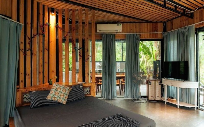 Phòng ngủ của Khu nghỉ dưỡng ở Sóc Sơn